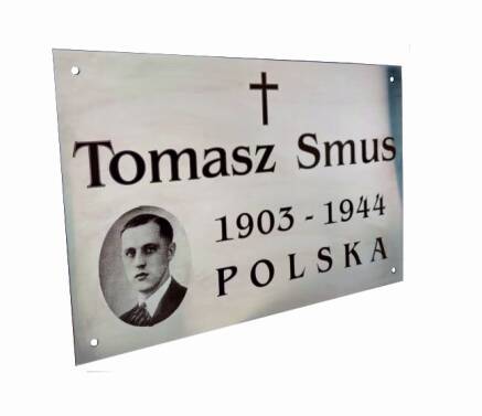 Фото Ритуальна металева табличка з портретом 300х200 мм